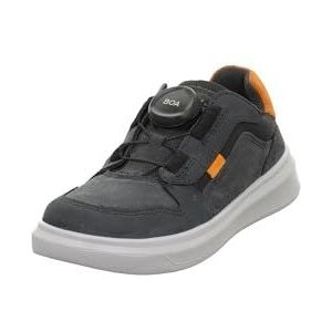 Superfit Cosmo Sneakers voor jongens, Grijs Oranje 2000, 27 EU Breed