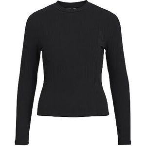 Object Dames Objadrianna L/S O-hals Top Noos shirt met lange mouwen, zwart, M