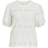 Object Objfeodora S/S Top Noos T-shirt voor dames, cloud dancer, M