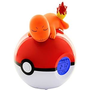 Teknofun 811368 Pokémon Charmander Digitale Alarm Klok Lamp & Radio Functies, Oranje