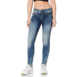 G-Star Raw Lynn Mid Waist Skinny Jeans Jeans dames,Blue Light Aged Denim,25W / 32L