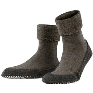 FALKE Cosyshoe M HP Stoppersokken voor heren, wol, antislip noppen, 1 paar, bruin (Porto Melange 5201), 43-44, bruin (Porto Melange 5201), 43/44 EU