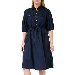 French Connection Elkie Twill jurk voor dames, casual, marine, L, Marinier, L