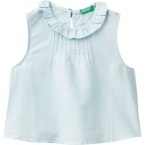 United Colors of Benetton Shirt voor meisjes en meisjes, Lichtblauw 0W6, 110