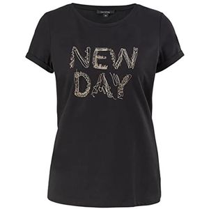 comma T-shirt voor dames met korte, multicolor, 44 NL