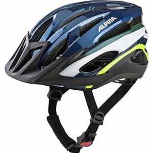 Alpina Sports SMU Fietshelm voor volwassenen, uniseks, donkerblauw-neon, 58-61