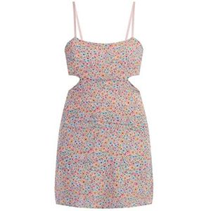 ALBEE Mini-jurk voor dames, Blauw meerkleurig., XL