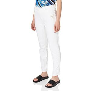 Desigual Dames Denim Alba Casual Pants, wit, 27