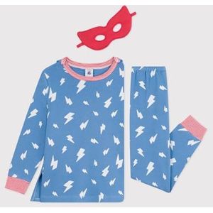 Petit Bateau Pyjama voor jongens, blauw/multico, 5 Jaar