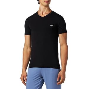 Emporio Armani Heren Mannen Mannen Soft Modal T-shirt, zwart, XL