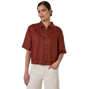 Street One Studio - Linnen Overhemdblouse - Bruin - Dames