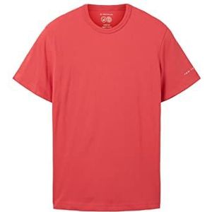 TOM TAILOR Uomini T-shirt 1035552, 31045 - Soft Berry Red, M