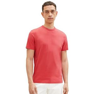 TOM TAILOR Uomini T-shirt 1035552, 31045 - Soft Berry Red, M