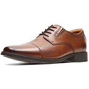 Clarks Tilden Cap heren Oxford Derby, donkerbruin leer , 44.5 EU