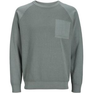 JACK & JONES JCOPIGMENT Knit Crew Neck, agave green, L