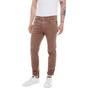 Replay Anbass Hyperflex Colour Xlite heren Jeans , 778 chocolade, 28W / 32L