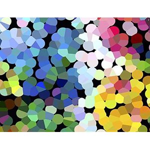 Vilber New Look Dots tapijt, vinyl, meerkleurig, 153 x 200 x 0,2 cm