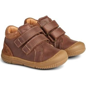 Wheat Unisex kinderschoenen Ivalo klittenband baby 80% leer, 20% suède ademend loopschoen, 9002 cognac, 26 EU