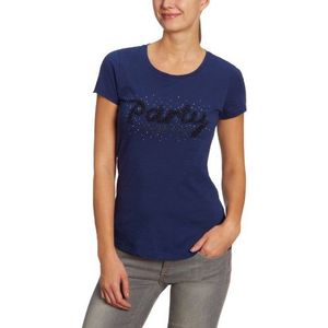 Tommy Hilfiger Dames T-Shirt, All over Print PARTY ALL NIGHT LONG C-NK TEE/1M87619022