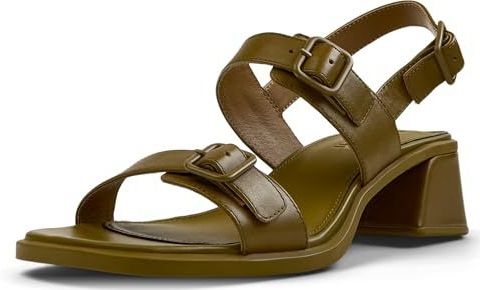 Kora - Sandalen - Effen - Leer - Blokhak - Riemsluiting