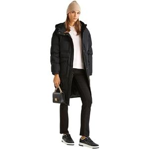 United Colors of Benetton - Gewatteerde Jas - Zwart - Met Capuchon