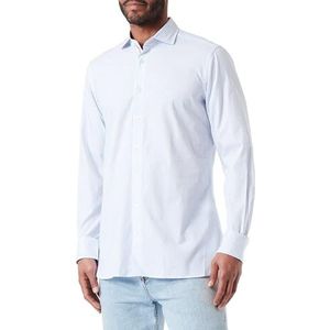 Hackett London Sky Eng Stripe Shirt voor heren, Wit (wit/blauw), L