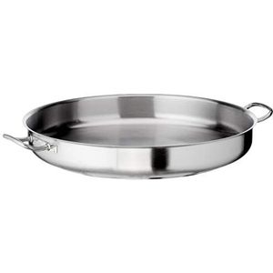 LACOR 8414271004445 Paella-pan met deksel, 60 cm, 25,4 liter roestvrij staal, geen kleur