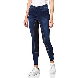 HKM 3078 rijbroek Summer Denim, meisjes dames, 3/4 Alos Beatz, 128-46 72-84