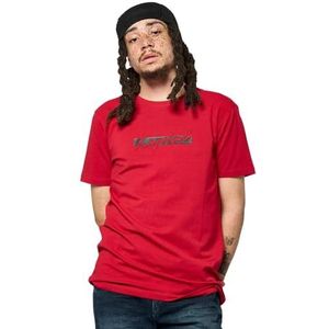 Kaporal Heren T-shirt, slim fit, korte mouwen, ronde hals, model vokal, rood, maat S, S, rood, S