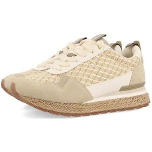 Gioseppo - Tremail - Sneakers - Beige - Geometrisch Design - EVA-zool met Jute