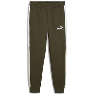 PUMA - POWER COLORBLOCK - Trainingsbroek - Dark Olive - Regular Fit