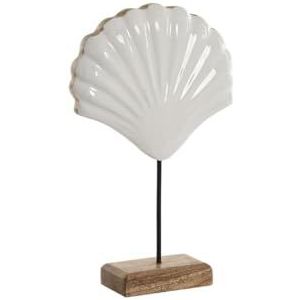 Home ESPRIT Decoratieve figuur wit natuur Middellandse Zee schelp 17 x 5 x 29 cm