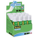 Scotch Permanent Klebestift - 1 Packung mit 12 Klebesticks ohne Lösungsmittel - 40g pro Stick - Mehrzweck-Klebestift für zu Hause, in der Schule oder im Büro