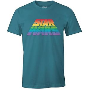 Star Wars T-shirt heren, Blauw, L