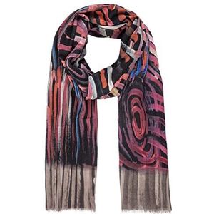 APART Fashion dames digitale multicolor streep sjaal