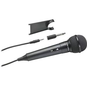 Audio Technica ATR1100X Unidirectional Dynamic Vocal/Instrument Microphone includes Desk Stand (Black)