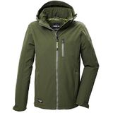 Softshell - Heren Jas - Zwart - Polyester - Verstelbare Capuchon