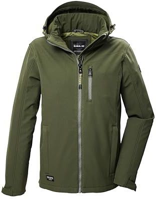 Softshell - Heren Jas - Zwart - Polyester - Verstelbare Capuchon