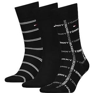 Tommy Hilfiger Herengeschenkdoos, casual sokken, zwart, 39-42 EU