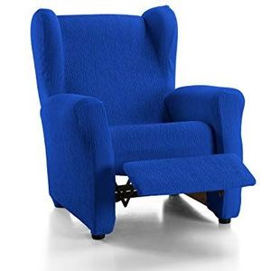 Martina Home Emilia elektrische tas stoel Relax, stof, blauw, 33 x 8 x 42 cm