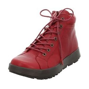 Think Comoda 5020 Enkellaarzen voor dames, leren voering, maat 36,5 EU, rosso 5020, 36.5 EU