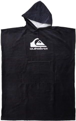 Quiksilver Hoody Towel - Surf-poncho voor mannen zwart