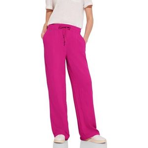 STREET ONE mousseline broek, Magnolia roze, 36W x 32L