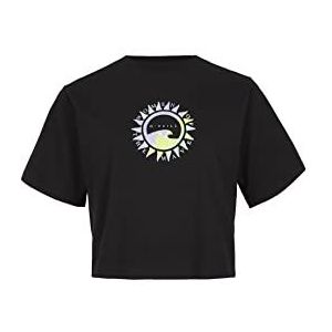 O'NEILL Wow Cropped T-Shirt, 19010 Black out, Regular voor Vrouwen, 19010 Zwart, M/L