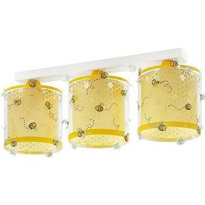 Dalber Bee Happy plafondlamp 3 lampen, plastic, E27, 1 W, meerkleurig, 51 x 15 x 20,5 cm