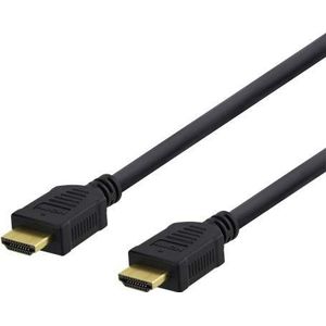 Deltaco HDMI-1050D HDMI-kabel 5 m HDMI type A (standaard) zwart - HDMI-kabel (5 m, HDMI type A (standaard), HDMI type A (standaard), zwart