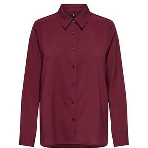 Onlnova Life Vis L/S New Grace Shirt, Cabernet, XL