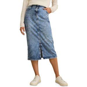 Cecil - Maxi Denim Rok - Blauw - Katoenmix met Stretch