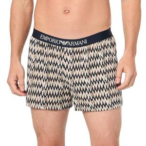 Emporio Armani Heren stretch katoen klassieke patroon mix boxershort, Print Chevron, M