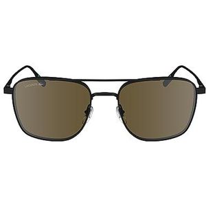 Lacoste Heren L261S zonnebril, mat zwart, eenheidsmaat, Mat zwart, One Size